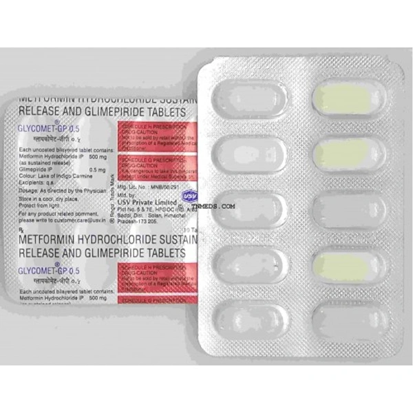 GLYCOMET GP 0.5MG - 10TAB