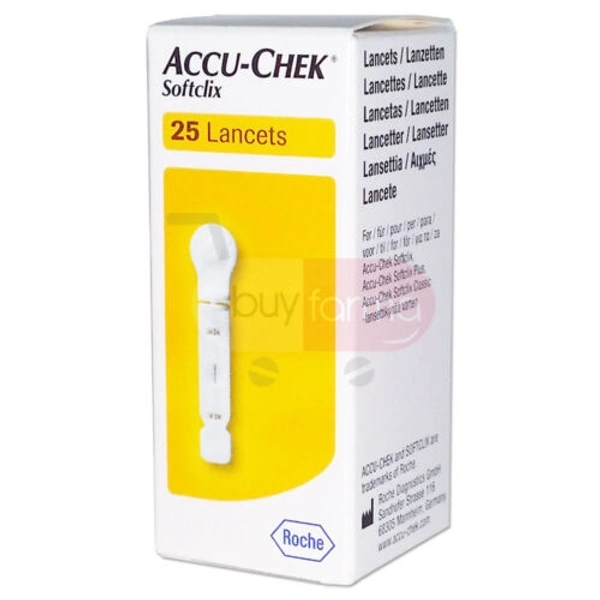 ACCU CHEK SOFTCLIK LANCETS - 25 STRIPS