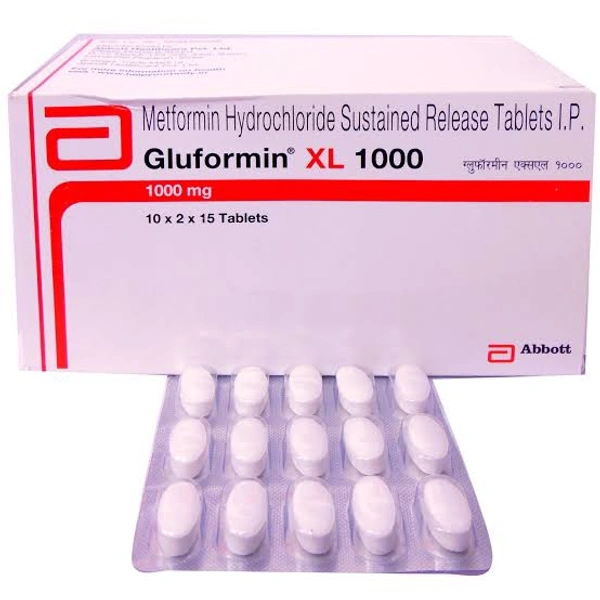 GLUFORMIN XL 1000MG - 15TAB