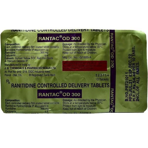 RANTAC OD 300 MG - 10TAB