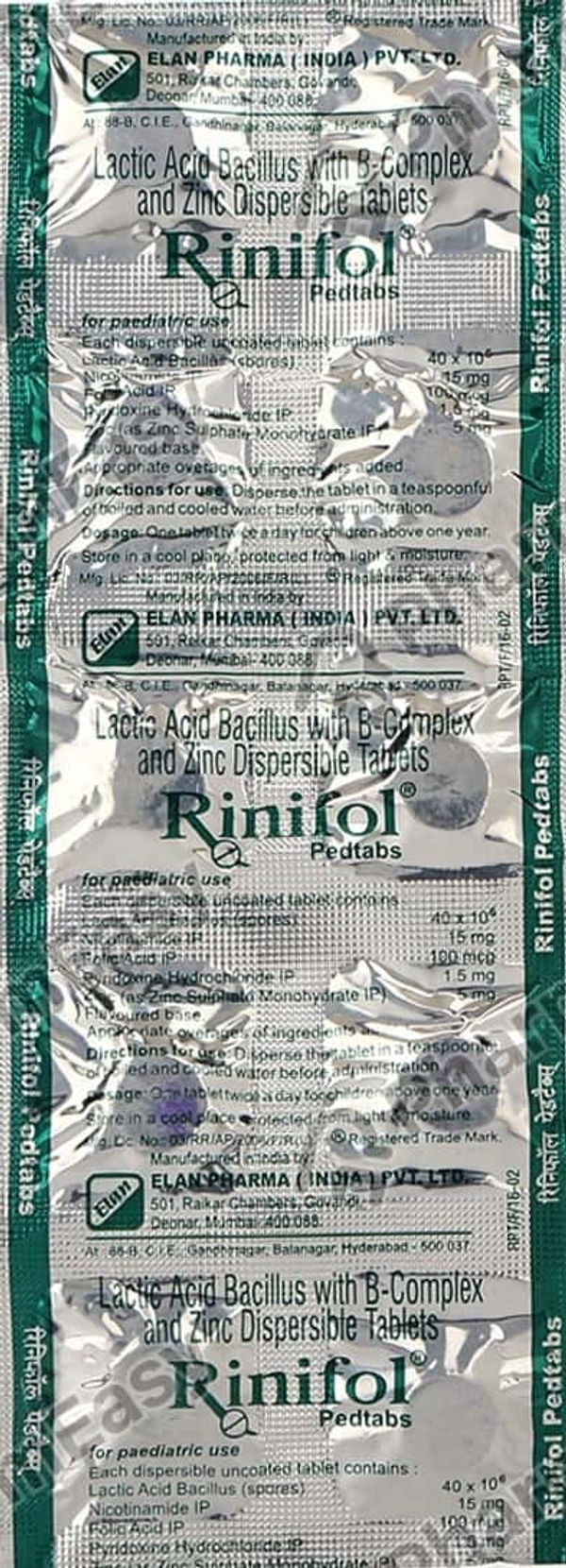 RINIFOL PED - 10TAB