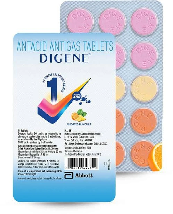 DIGENE ASSORTED - 15TAB