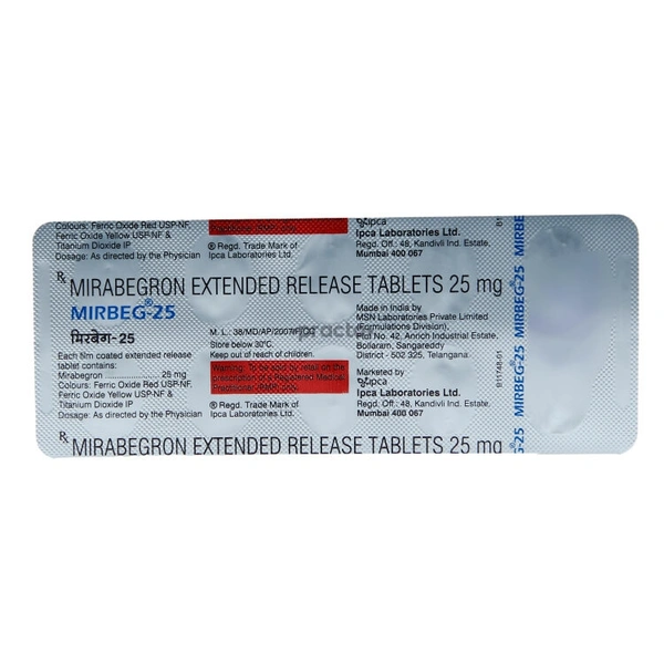 MIRBEG 25MG - 10TAB