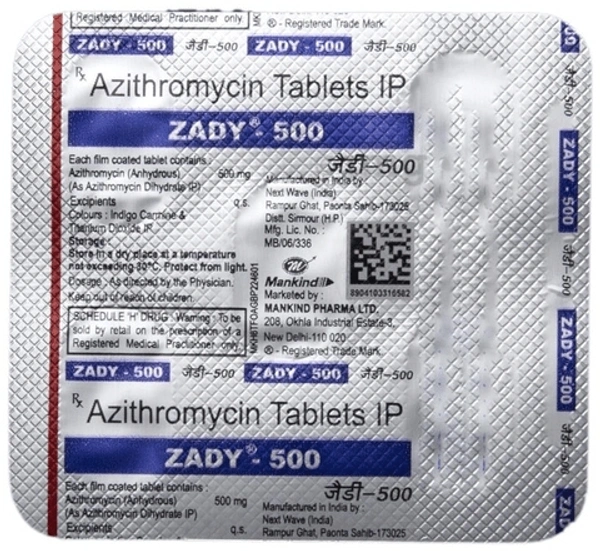 ZADY 500MG - 5TAB, Azithromycin