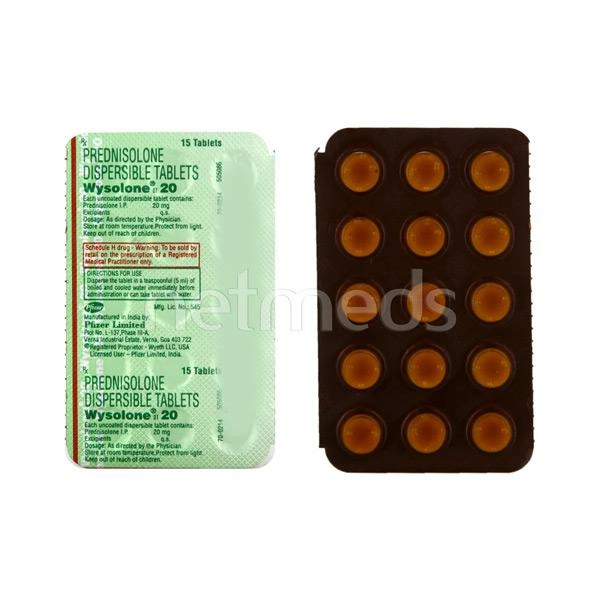 WYSOLONE 20MG - 15TAB