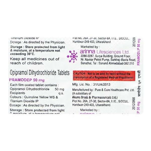 PRAMODEP 50MG - 10TAB