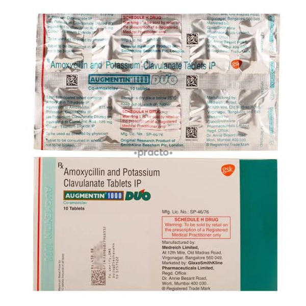 AUGMENTIN 1000 DUO - 10TAB