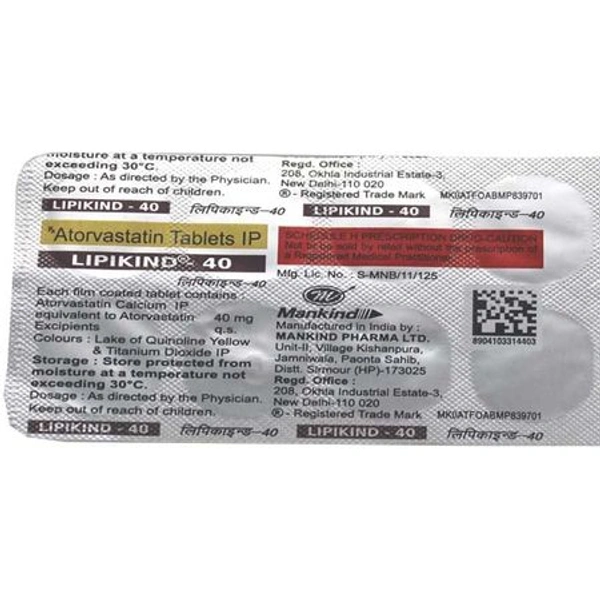 LIPIKIND-40MG - 10TAB