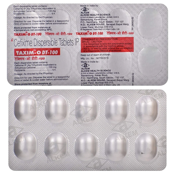 TAXIM O 100MG DT - 10TAB