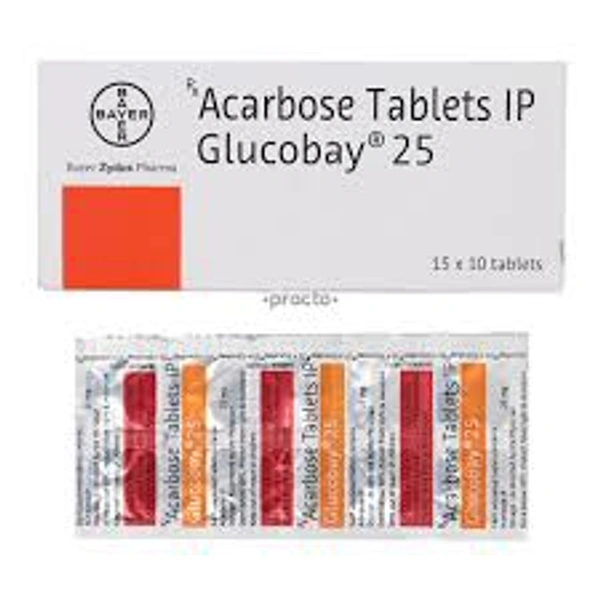 GLUCOBAY 25MG - 10TAB