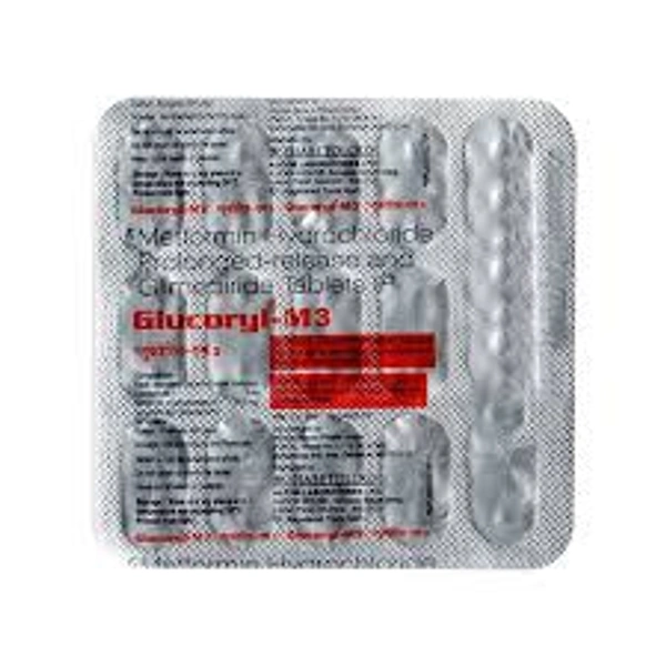 GLUCORYL-M 3MG - 15TAB