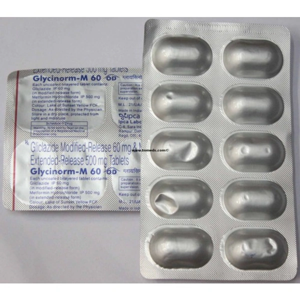 GLYCINORM M 60MG OD - 10TAB