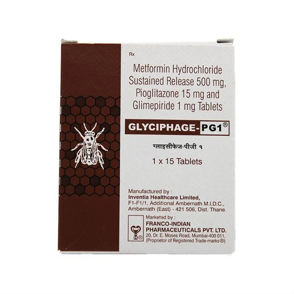 GLYCIPHAGE PG 1MG - 15TAB