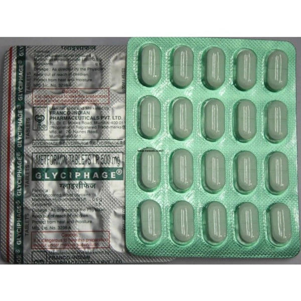 GLYCIPHAGE 500MG - 20TAB