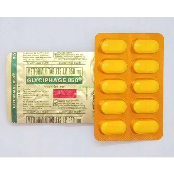GLYCIPHAGE 850MG - 10TAB