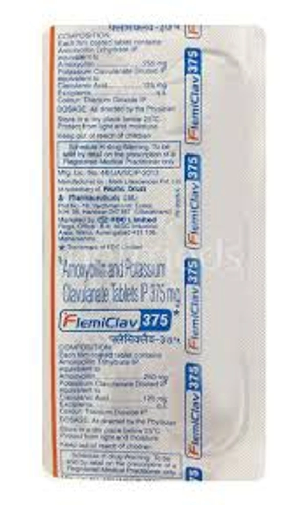 FLEMICLAV 375MG - 10TAB