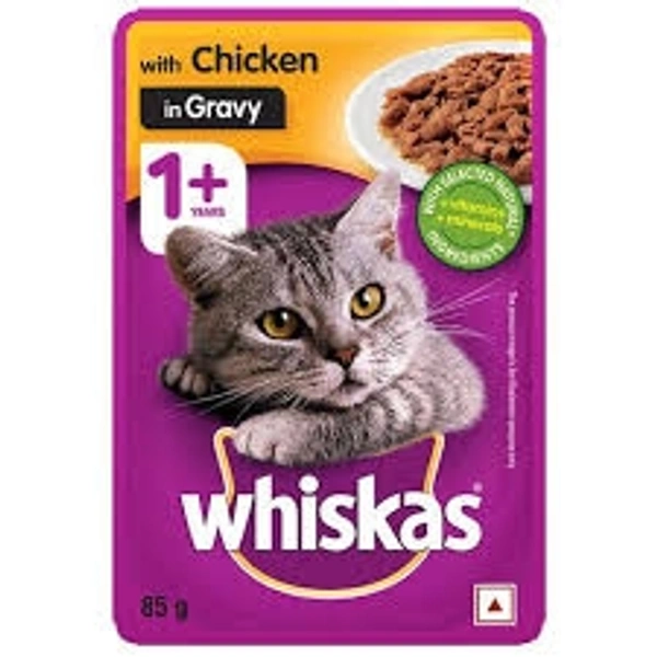 WHISKAS KIT CHICKEN GRAY - 85GM