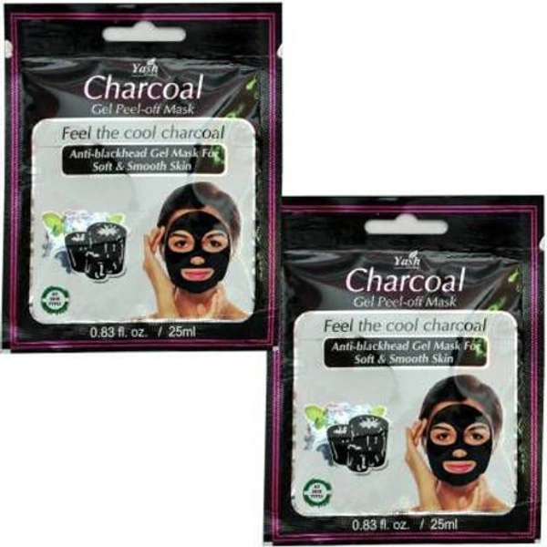 YASH CHARCOAL PEEL MASK - 15ML