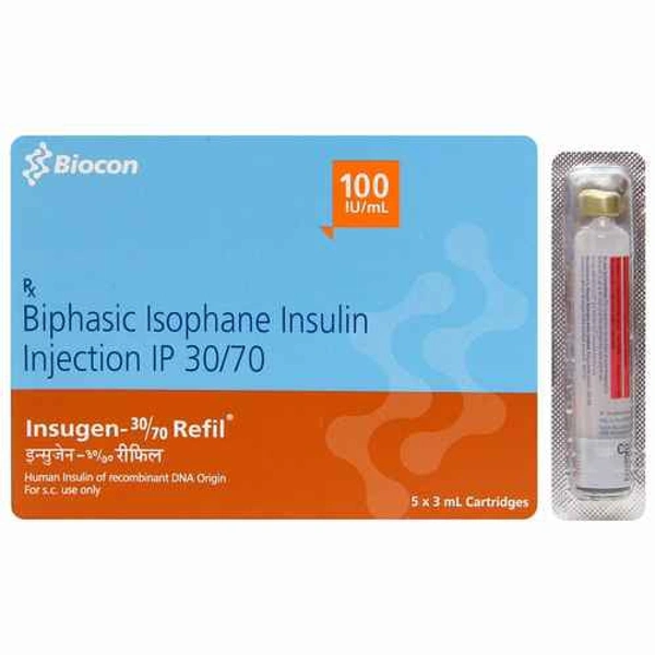 INSUGEN R 100IU REFIL - 3ML