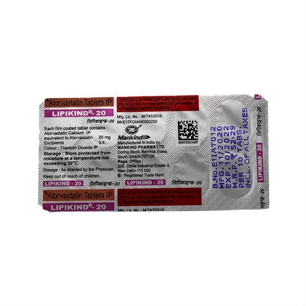 LIPIKIND 20MG - 10TAB