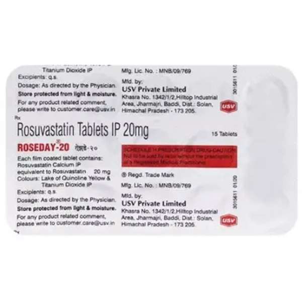 ROSEDAY 20MG - 15TAB