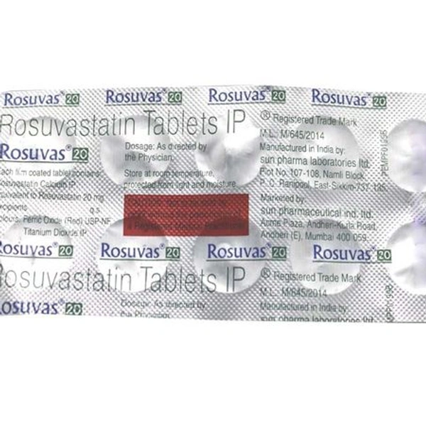 ROSUVAS 20MG - 10TAB