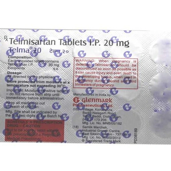 TELMA 20MG (15T) - 15TAB