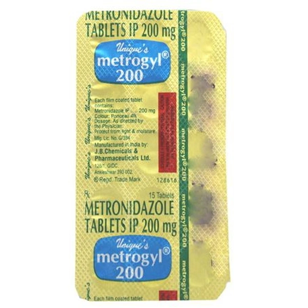 METROGYL 200MG - 15TAB