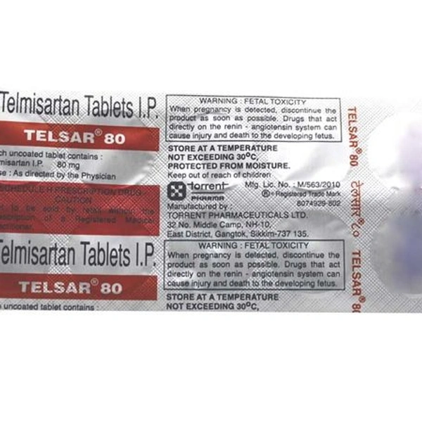 TELSAR 80MG - 10TAB