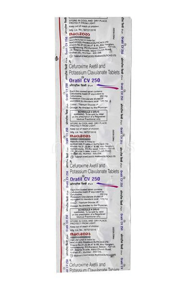 ORATIL CV 250MG - 10TAB