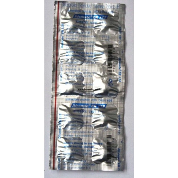 DICORATE ER 125MG - 10TAB