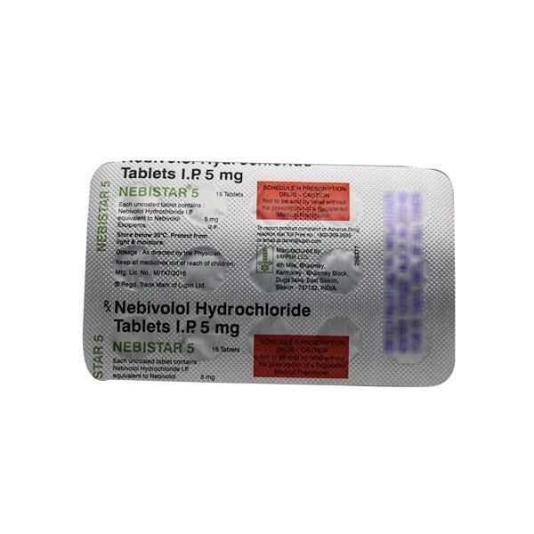 NEBISTAR 5MG - 15TAB