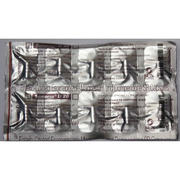 SOMPRAZ D 20MG - 15CAP