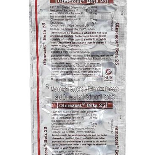 OLMEZEST BETA 25MG - 10TAB