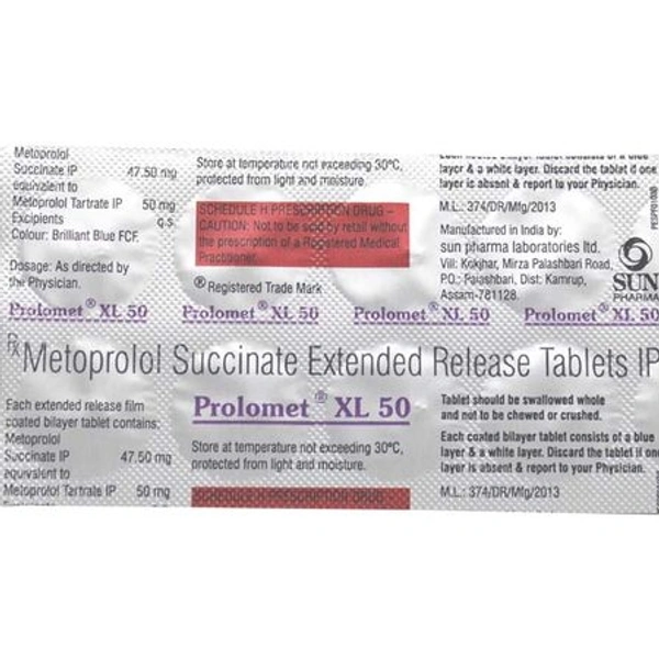 PROLOMET XL 50MG - 10TAB