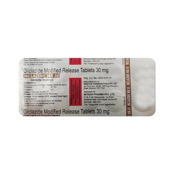 MCLAZIDE MR 30 TAB - 10TAB