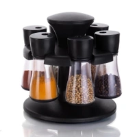 0097 Revolving Plastic Spice Rack Masala Organiser (8 Pcs)
