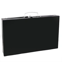 0125 Stainless Steel Briefcase Style Barbecue Grill Toaster (Medium, Black)