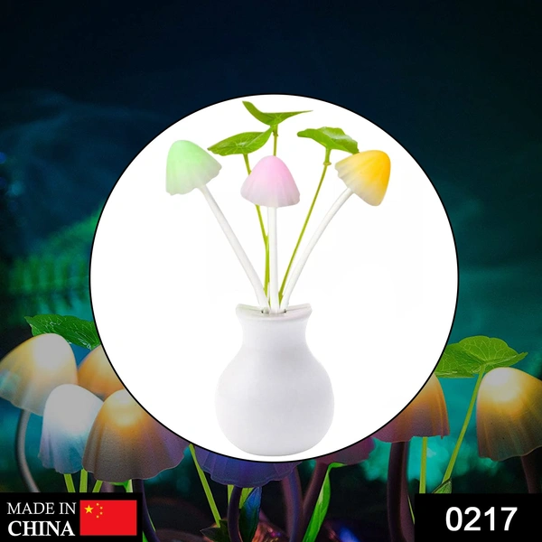 0217 LED Dream Night Light, Auto ON/Off Sensor Mushroom Lamp (Multicolor)