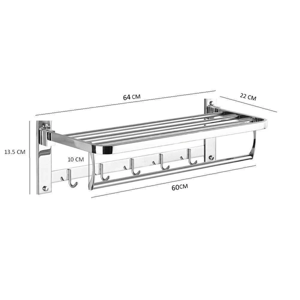 0314 Bathroom Accessories Stainless Steel Folding Towel Rack