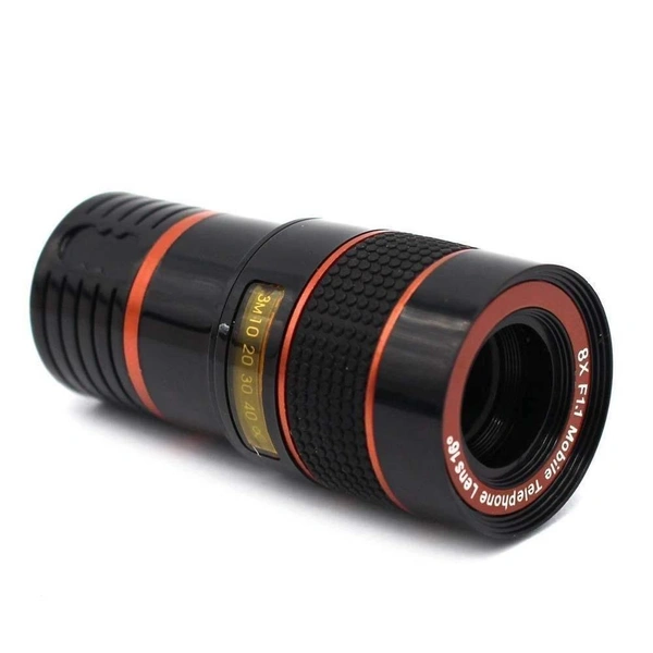 0319 Clip-on 8X Optical Zoom Telescope Phone Camera Lens