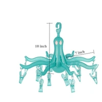 0336 Small Octopus Folding Hanging Dryer Round Folding with 16 Pegs  (Multicolor)