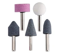 0412 -5 Pcs Shank Abrasive Mounted Stone (Multicolour)