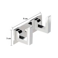 0472_2 Pin  Cloth Hanger Bathroom Wall Door Hooks For Hanging keys,Clothes Holder Hook Rail  (Pack of 3)