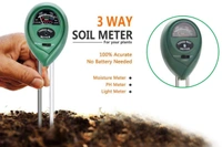 0473 Soil Tester 3-in-1 Plant Moisture Sensor (Green)