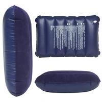 0510 Velvet Air Inflatable Travel Pillow (Blue)