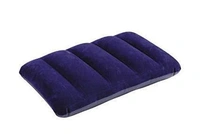 0510 Velvet Air Inflatable Travel Pillow (Blue)