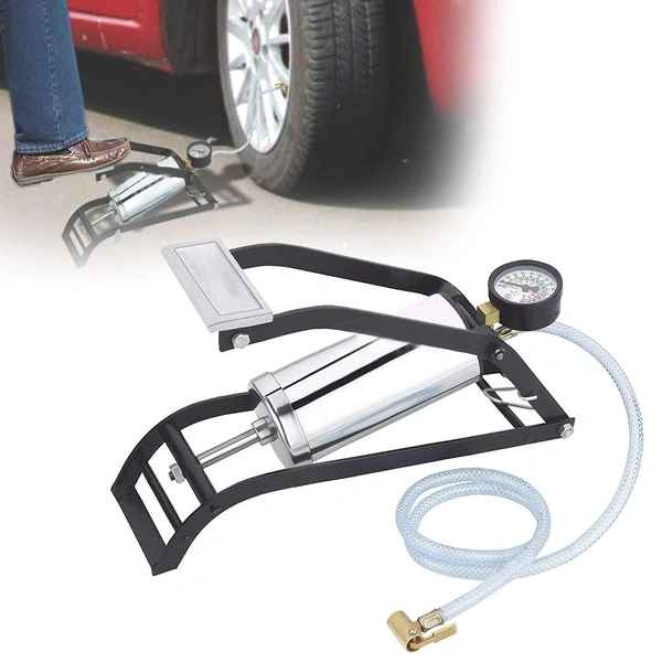 0522 Heavy Steel Body Foot Pump