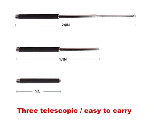 0576 Multi-Function Collapsible  Self Defense Stick Extended