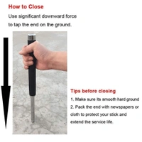 0576 Multi-Function Collapsible  Self Defense Stick Extended